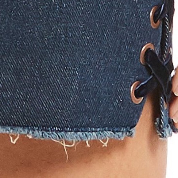 Jessica Simpson Lace-Up Mini Skirt - Picture 5 of 5